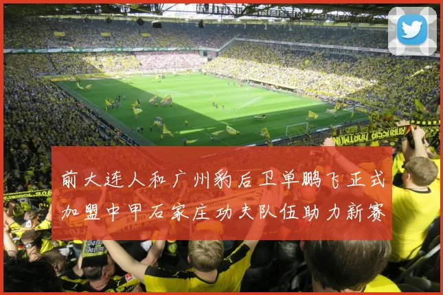 前大连人和广州豹后卫单鹏飞正式加盟中甲石家庄功夫队伍助力新赛季